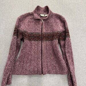 Vintage Epogee Boucle Zip-Up Sweater